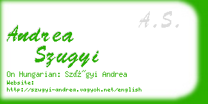 andrea szugyi business card